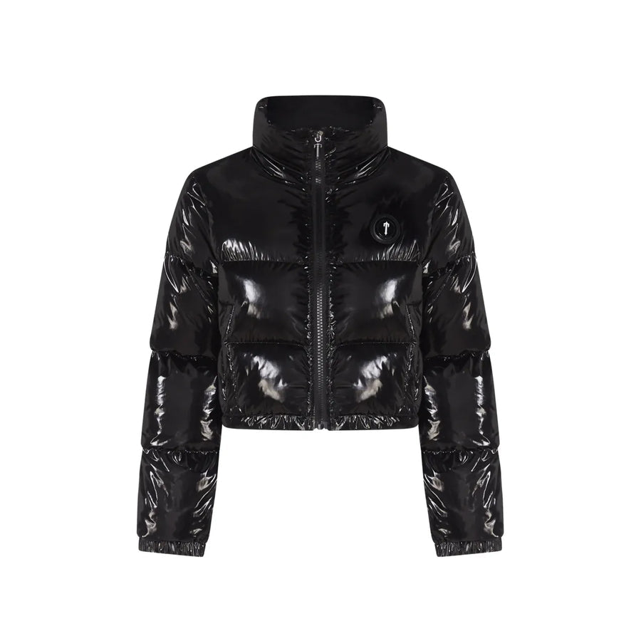 WOMENS IRONGATE PUFFER JACKET SHINY - ČERNÁ