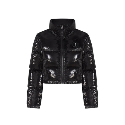 WOMENS IRONGATE PUFFER JACKET SHINY - ČERNÁ