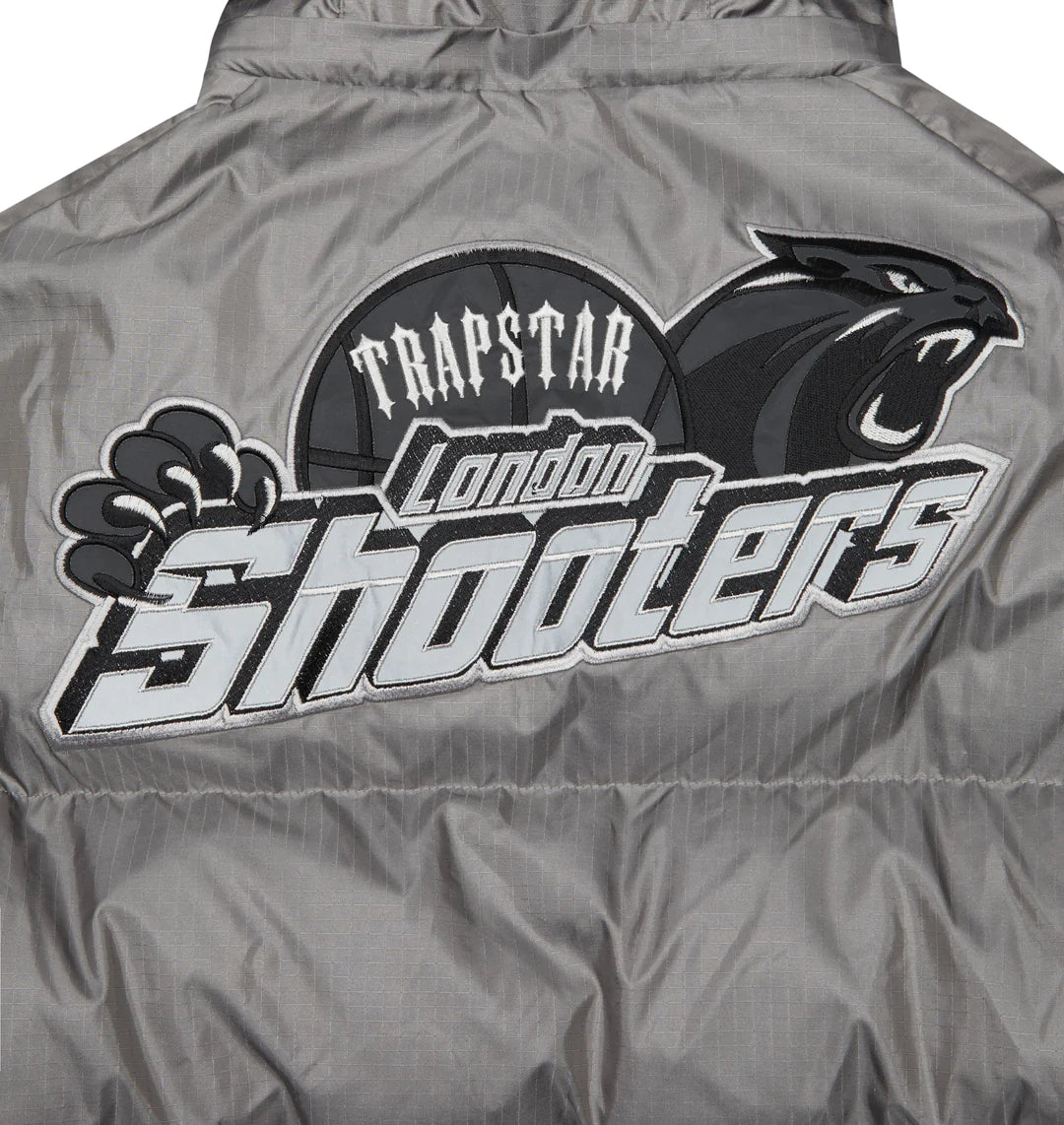 TRAPSTAR SHOOTERS HOODED PUFFER - ŠEDÁ