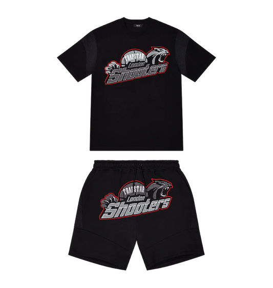 TRAPSTAR SHOOTERS SHORTS SET - ČERNÁ